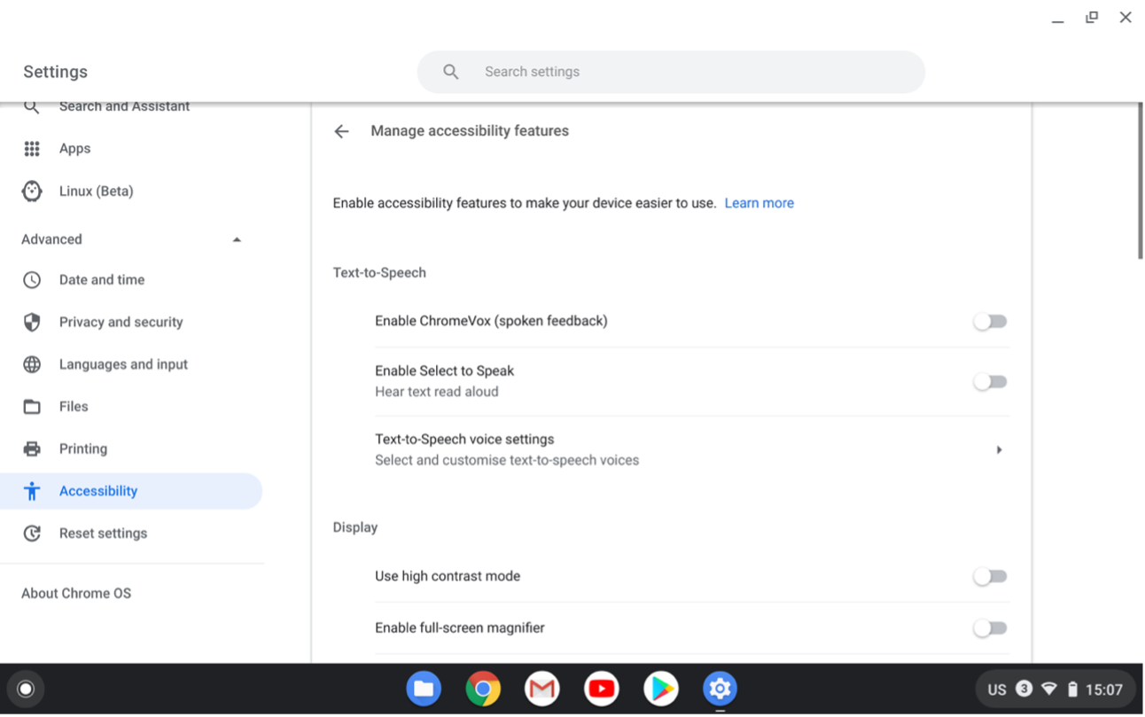 Chrome OS - Centre For Accessibility Australia