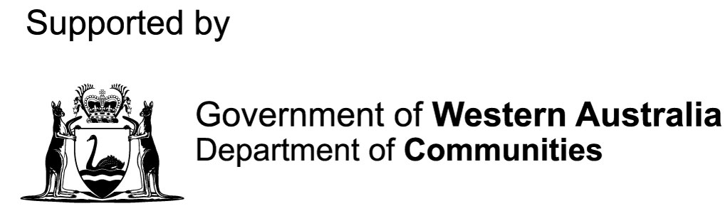 Image of Department of Communities WA logo.