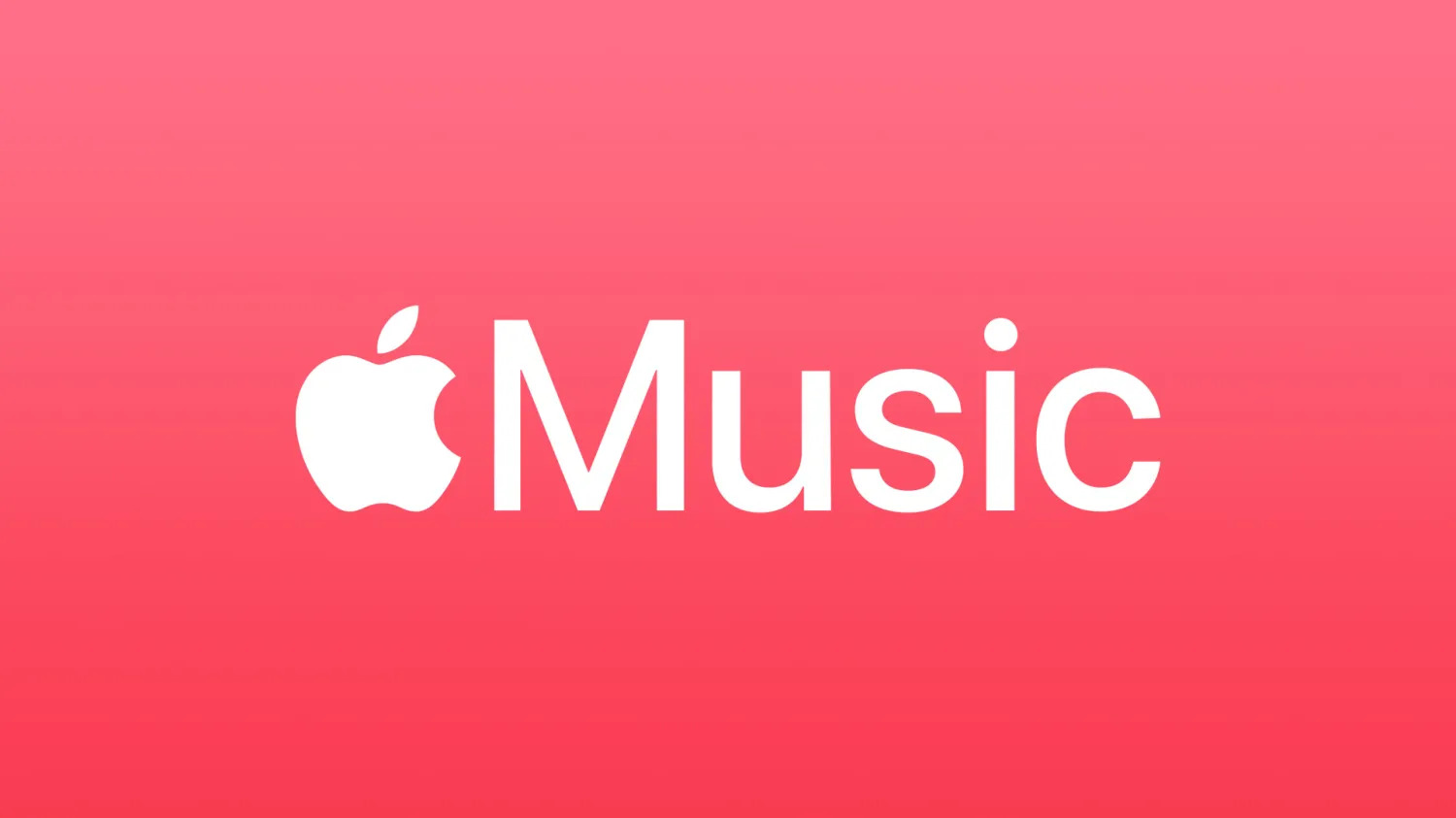 Image is of the Apple logo and the word Music.